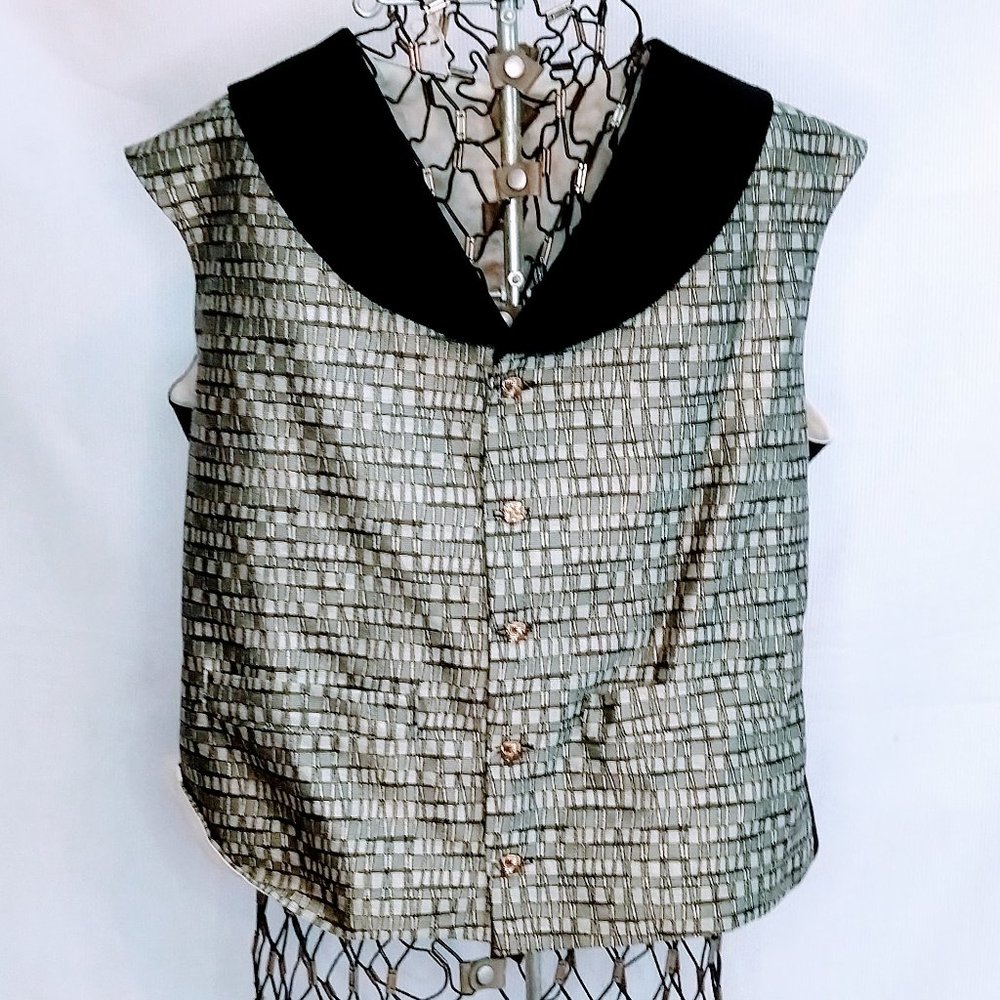 Costume Velvet Collar Vest